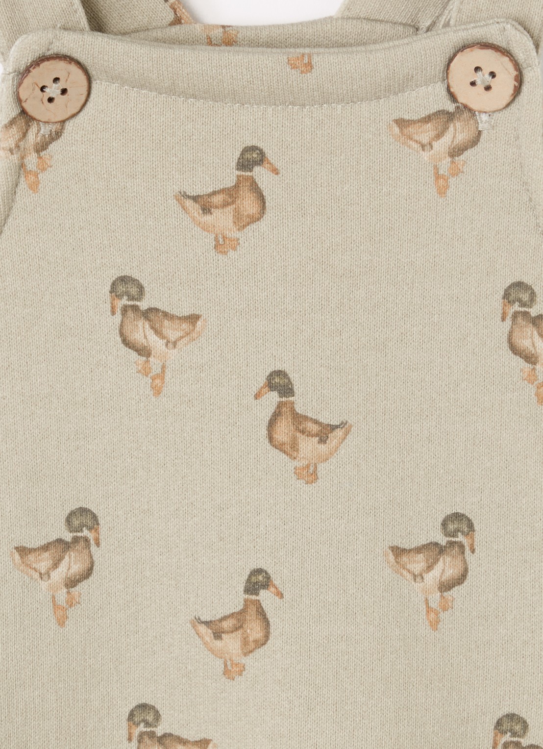 Lil 'Atelier NBMJobo jumpsuit van sweatstof met print - detail 3 taupe