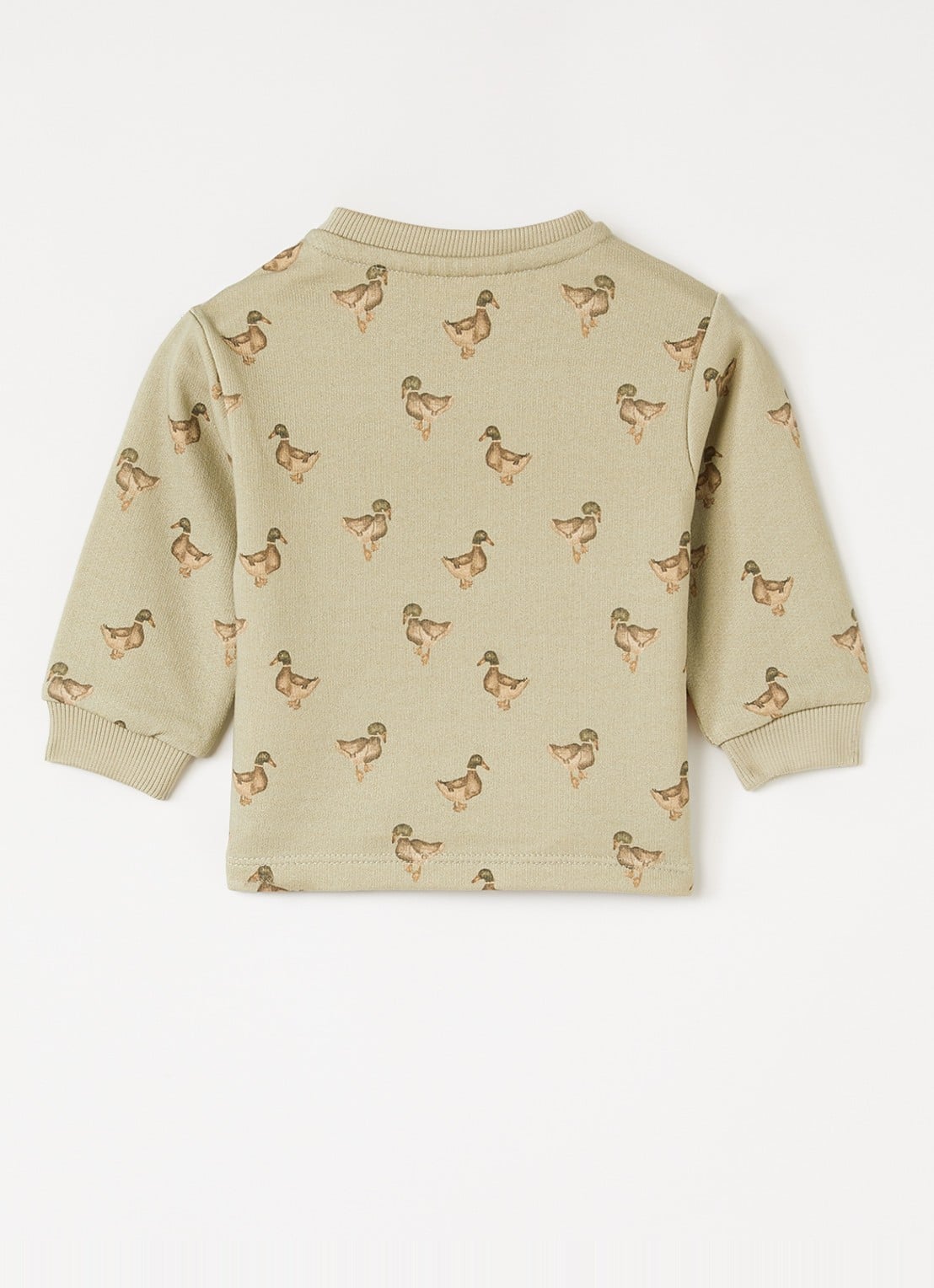 Lil 'Atelier NBMJobo sweater met print - voorkant 2 mosgroen