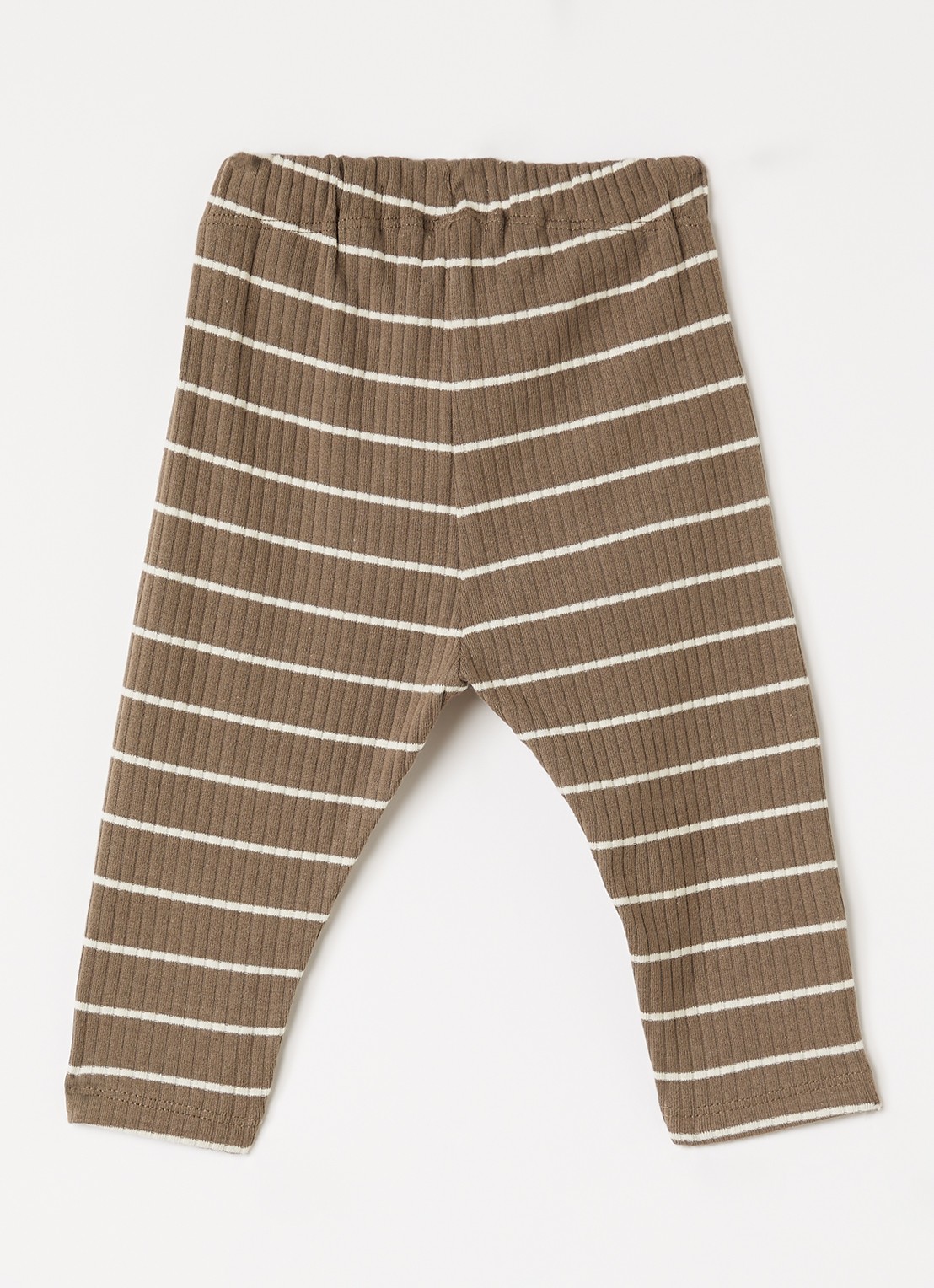 Lil 'Atelier NBMKail legging met streepprint - voorkant 3 zand