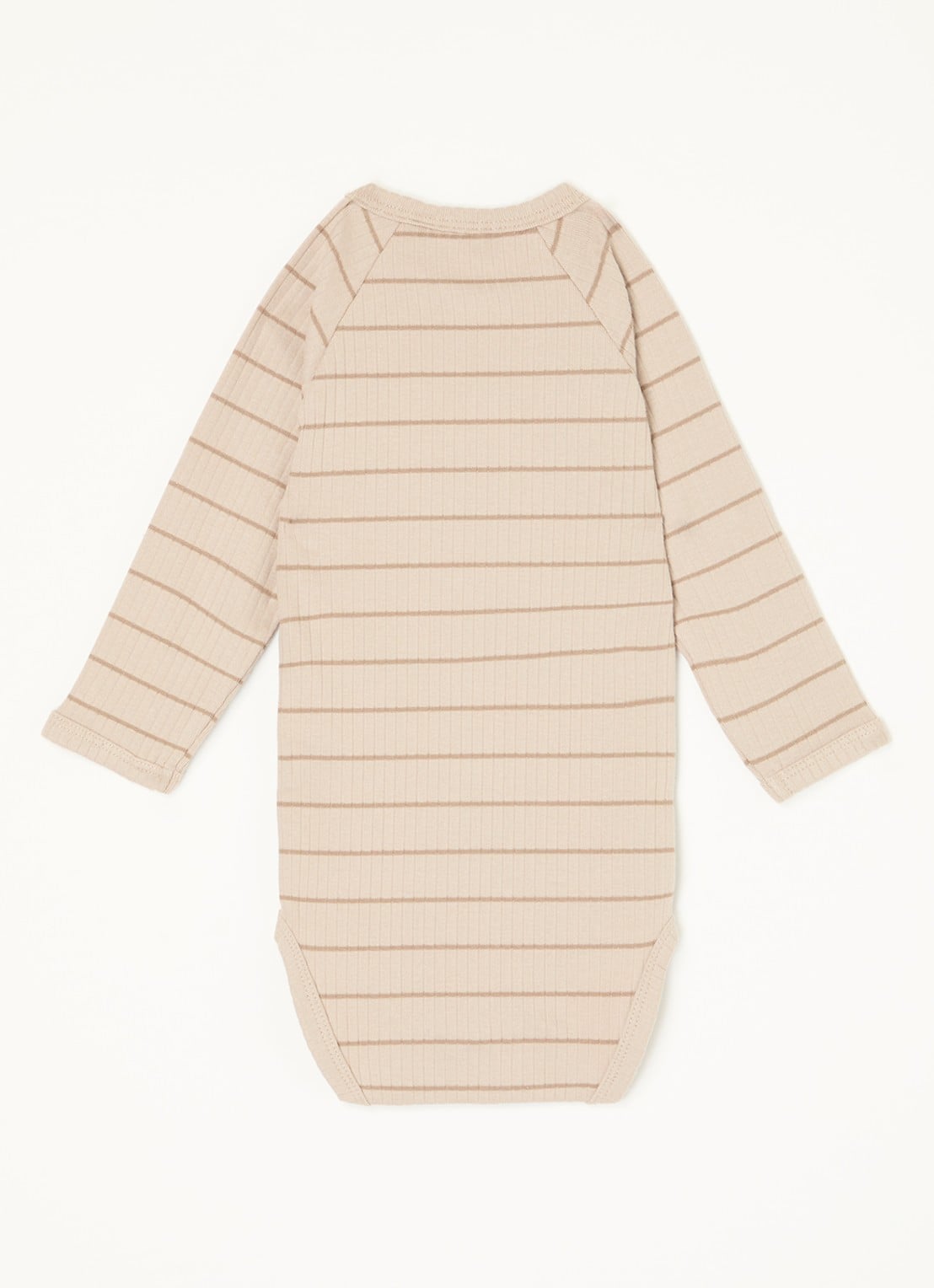 Lil 'Atelier NBMKail romper van  katoen - voorkant 2 donkerbeige
