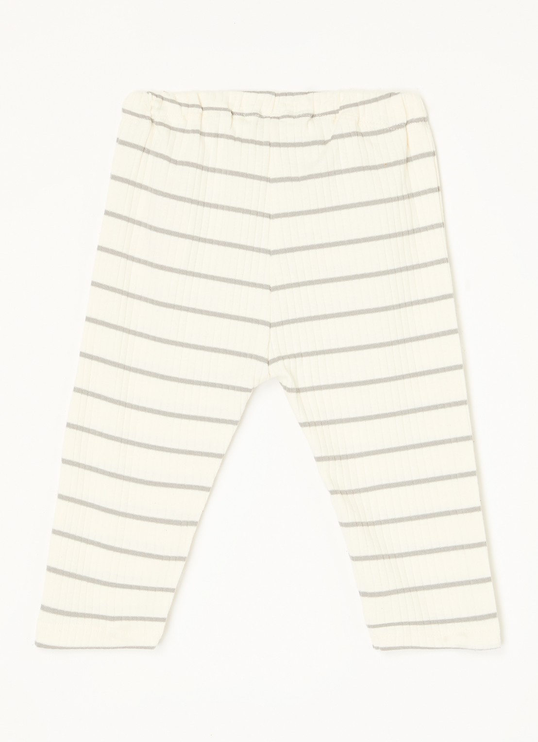 Lil 'Atelier NBMKail tapered fit joggingbroek van  katoen - voorkant 3 beige