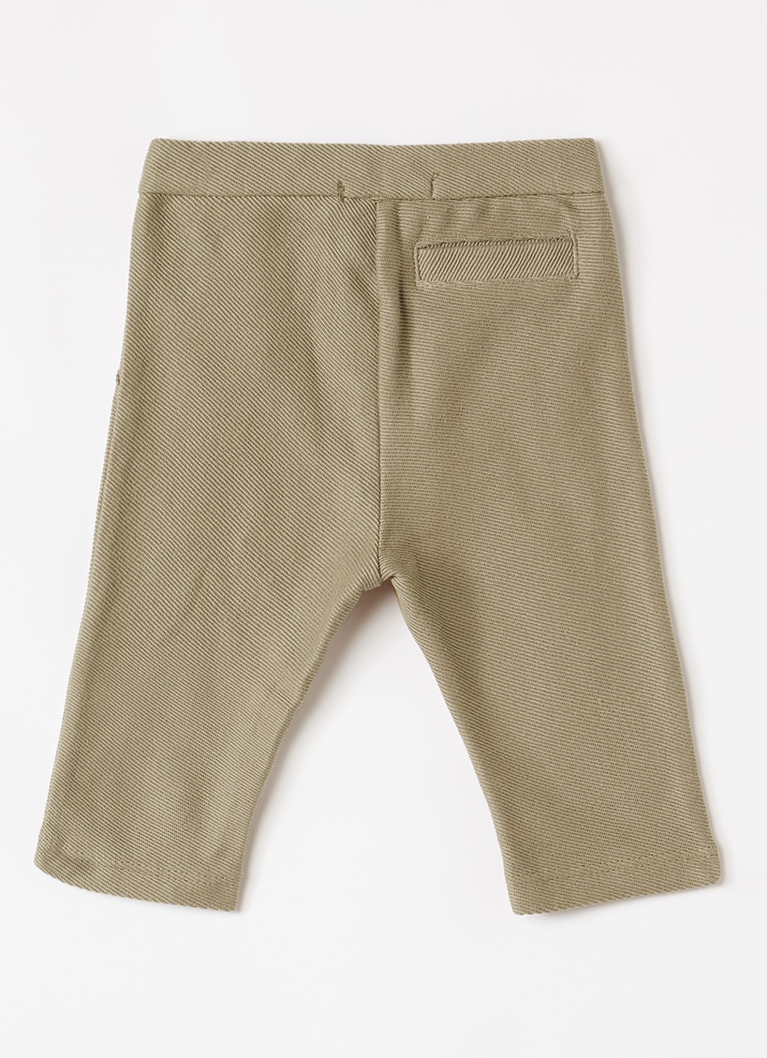 Lil 'Atelier NBMKaleo straight fit broek van katoen - voorkant 2 khaki