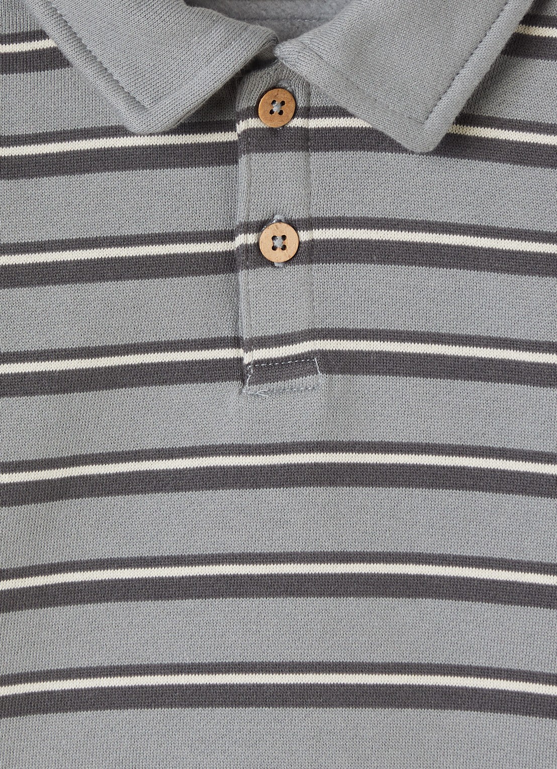 Lil 'Atelier NBMKilano polo met streepprint - detail grijs