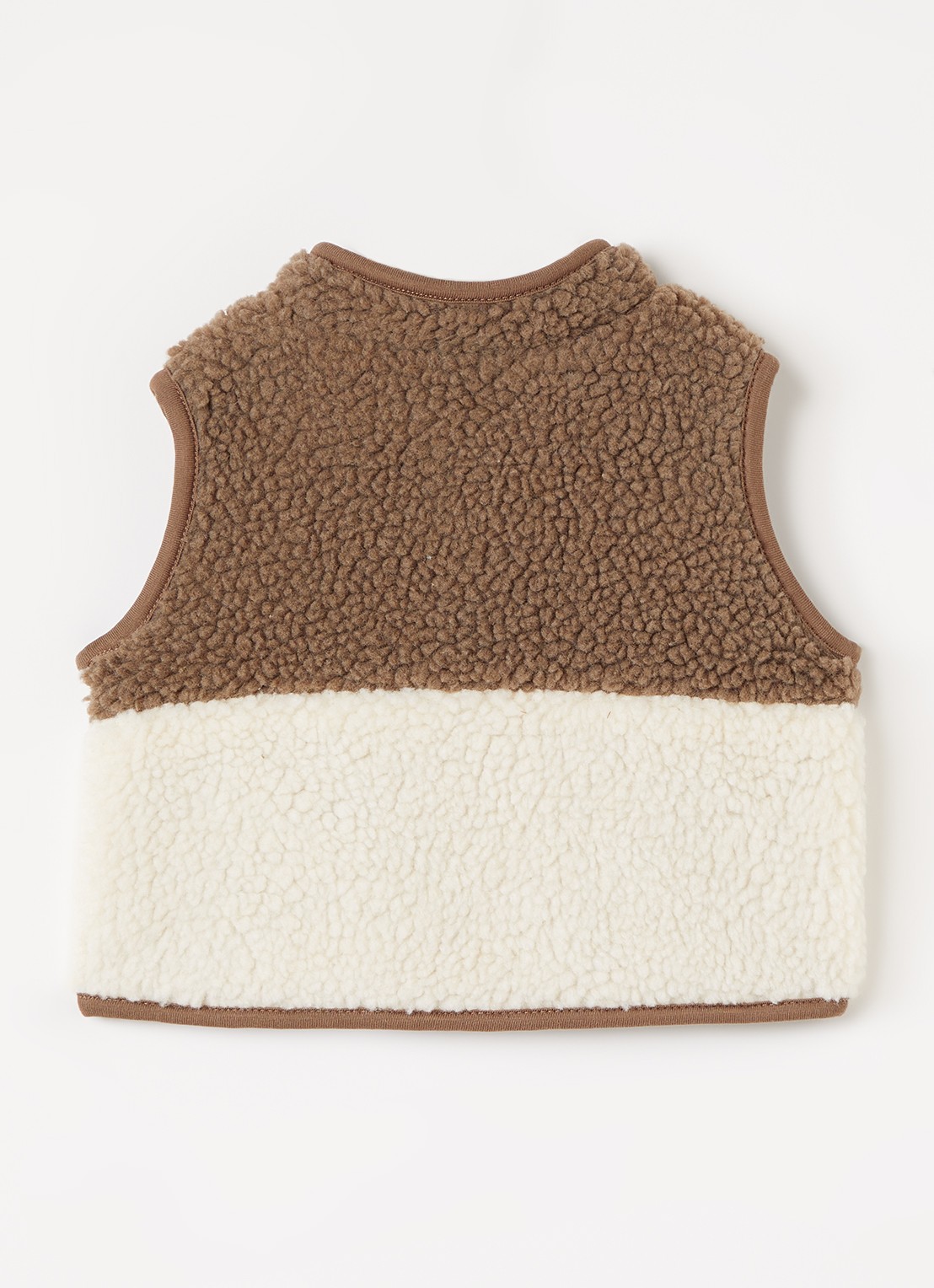 Lil 'Atelier NBMLayo bodywarmer van teddy - achterkant 3 ivoor