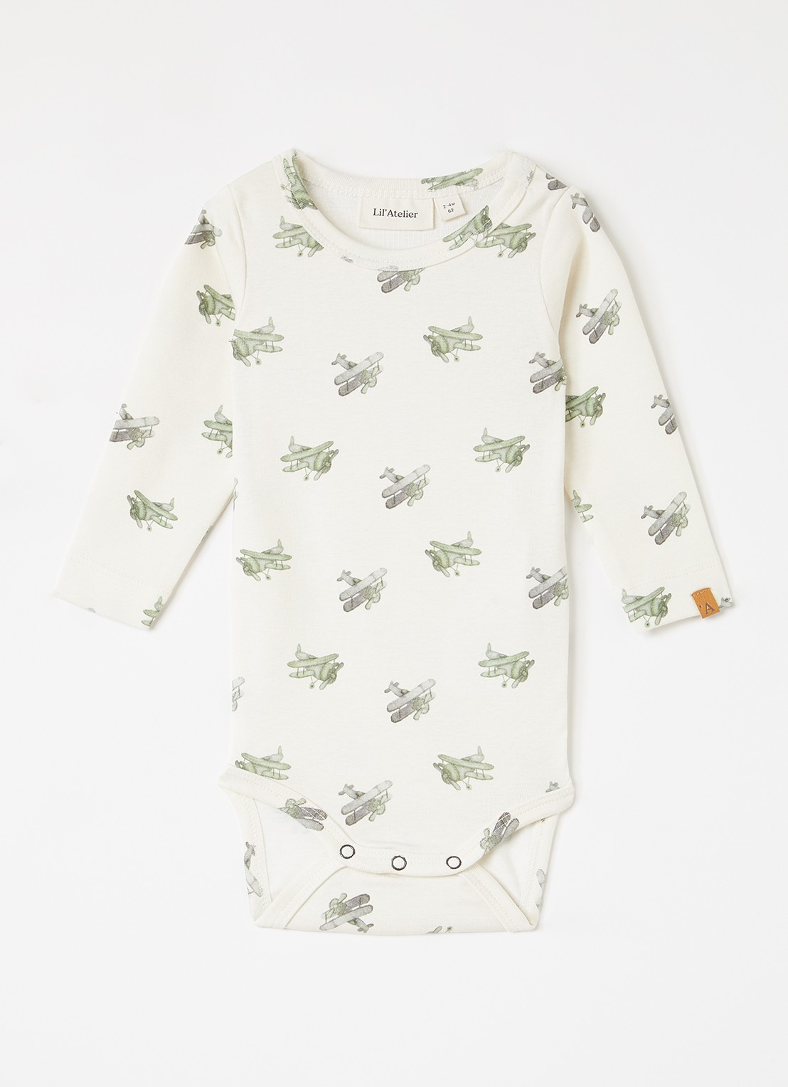Lil 'Atelier NBMLayo romper met print - voorkant beige