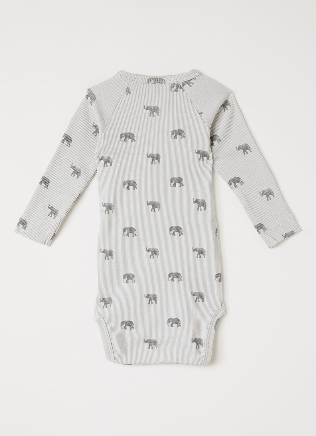 Lil 'Atelier NBMLAyo romper met print - voorkant 2 lichtgrijs