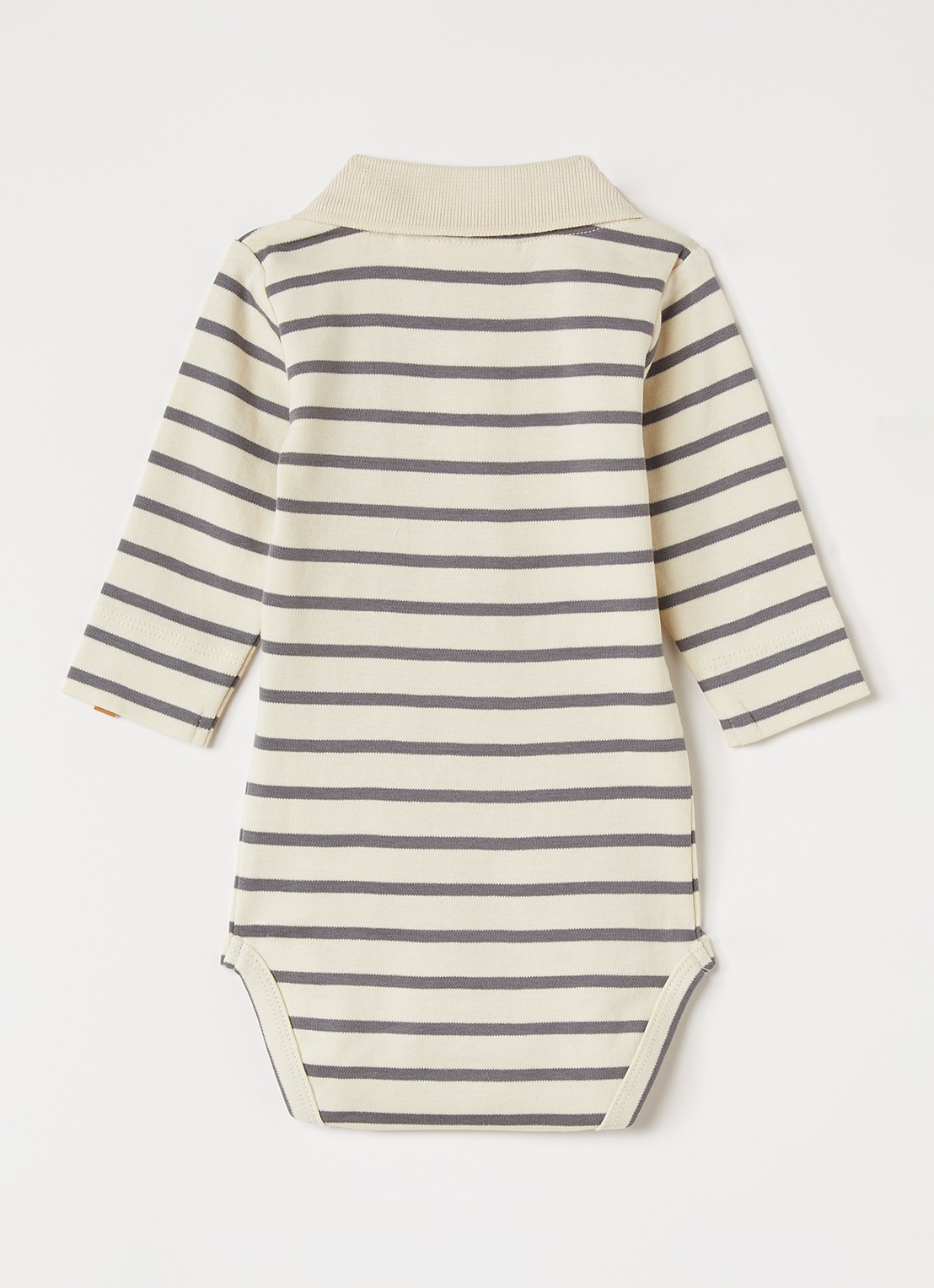 Lil 'Atelier NBMLimia polo streepprint - voorkant 2 ivoor
