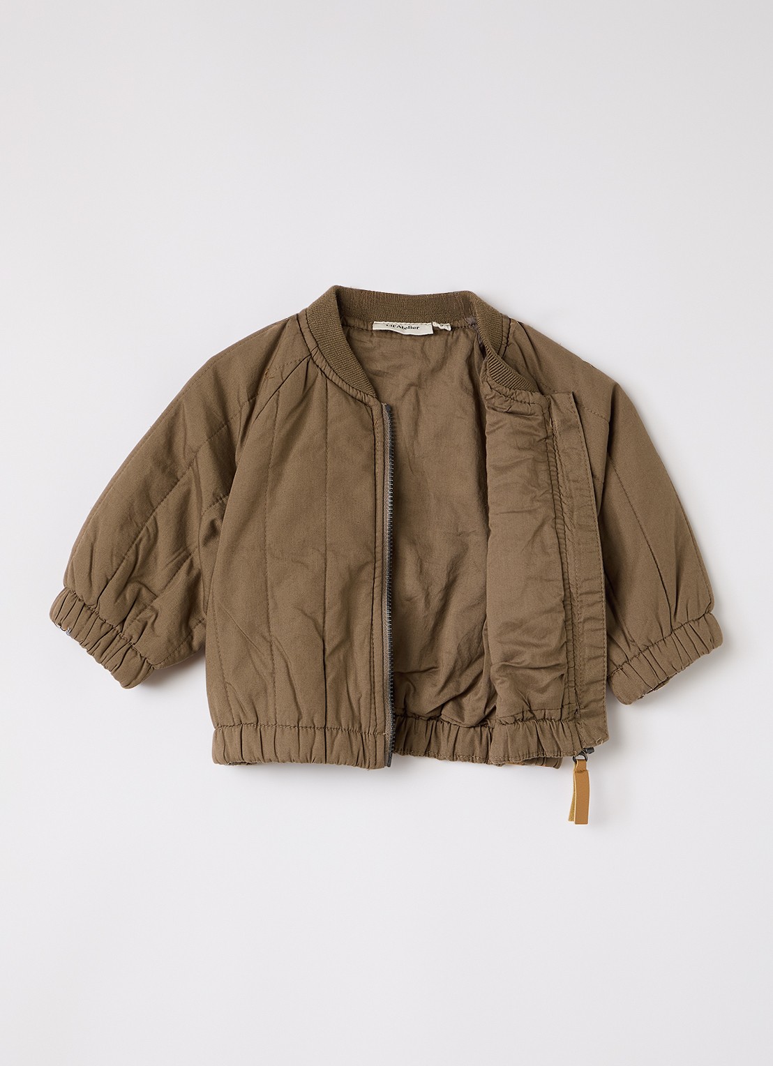 Lil 'Atelier NBMLio gewatteerd bomberjack - voorkant 2 bruin