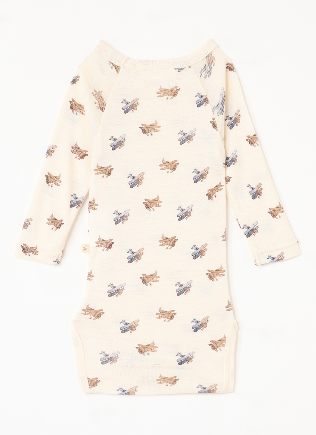 Lil 'Atelier NBMNalu romper in merino wolblend  - achterkant 3 creme