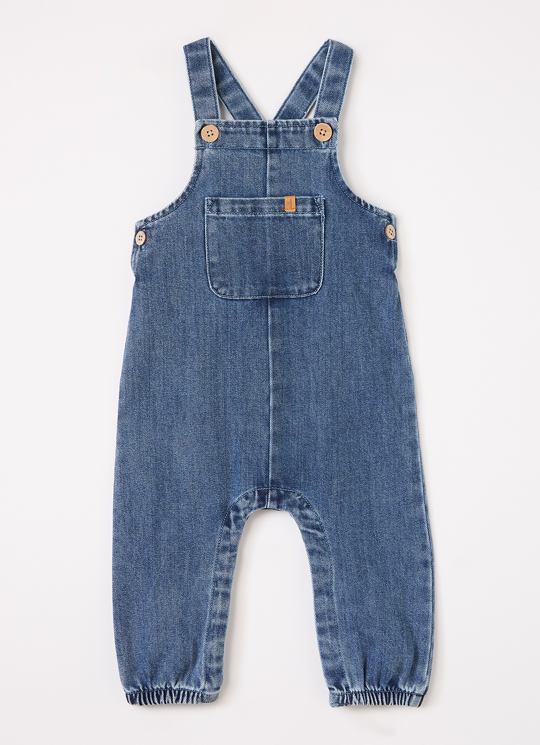 Lil 'Atelier NBMObello tuinbroek van denim - voorkant jeans