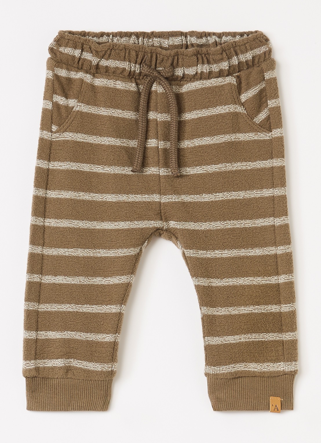 Lil 'Atelier NBMOby tapered fit legging - voorkant 3 bruin