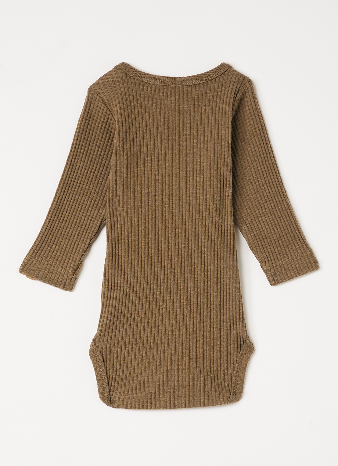 Lil 'Atelier NBMRajo Mab romper met ribstructuur - voorkant 2 bruin