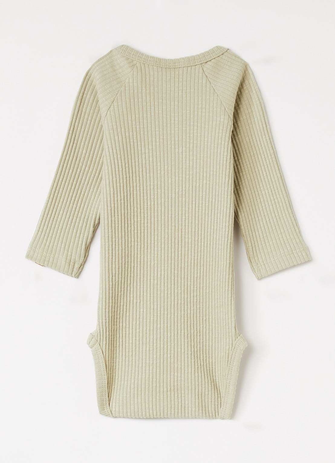 Lil 'Atelier NBMRajo Meb romper met ribstructuur - voorkant 2 lichtgrijs