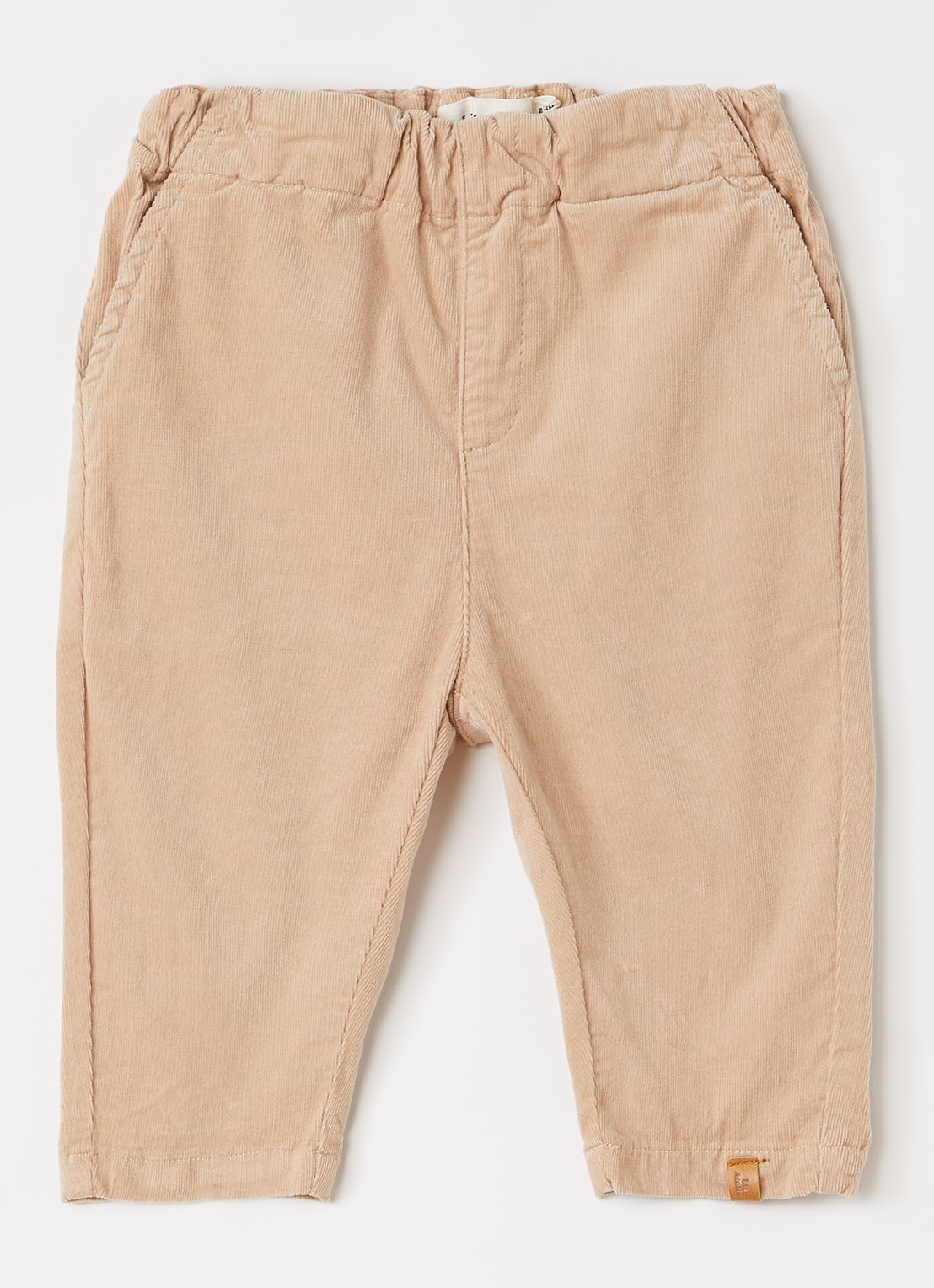 Lil 'Atelier NBMSomba loose fit broek met steekzakken - voorkant 2 beige