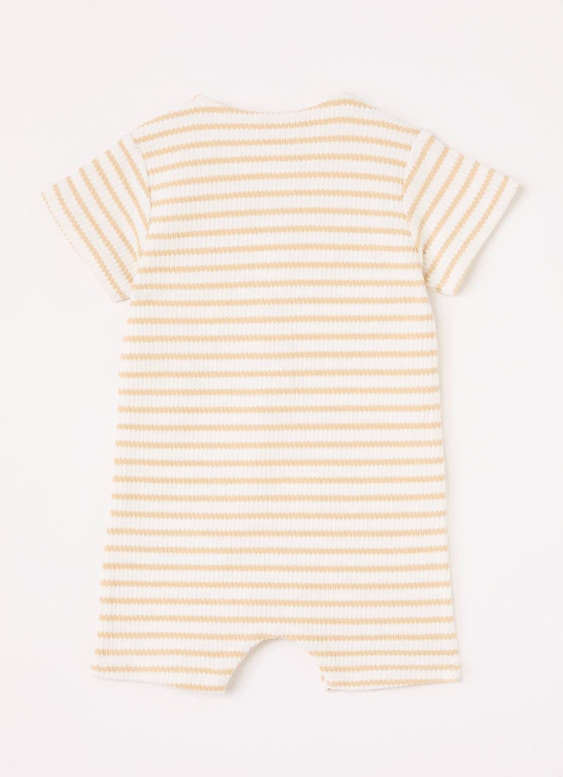Lil 'Atelier NBMTadeo babypak met streepprint - voorkant 2 ivoor