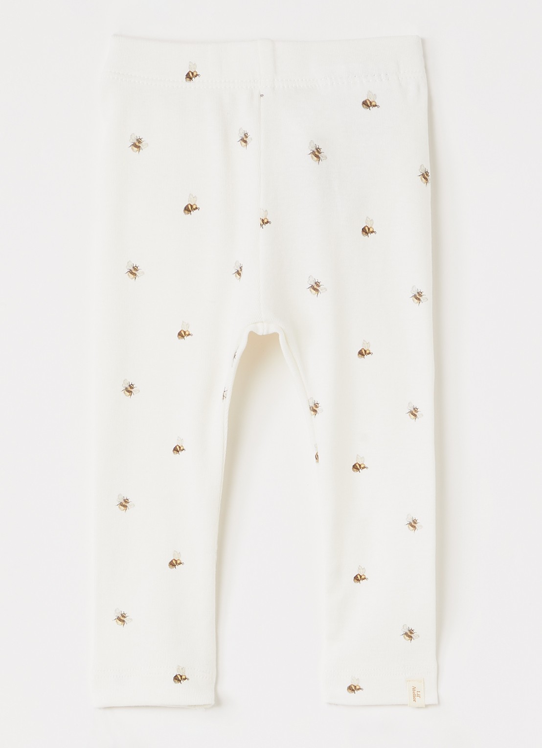 Lil 'Atelier NBNGayo legging met print - voorkant ivoor