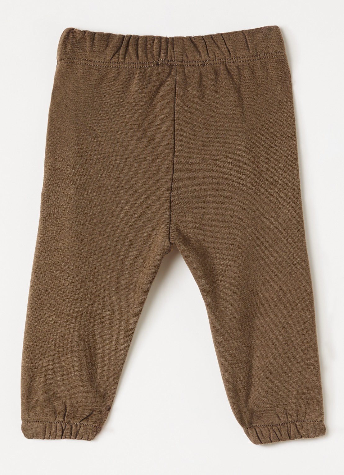 Lil 'Atelier NBNIlondon tapered fit joggingbroek met steekzakken - voorkant 3 lichtbruin