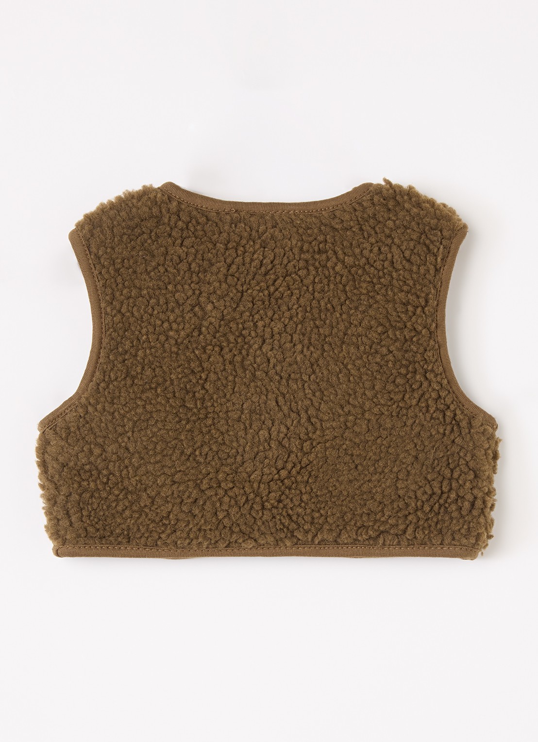 Lil 'Atelier NBNJono gilet van teddy - achterkant 3 lichtbruin