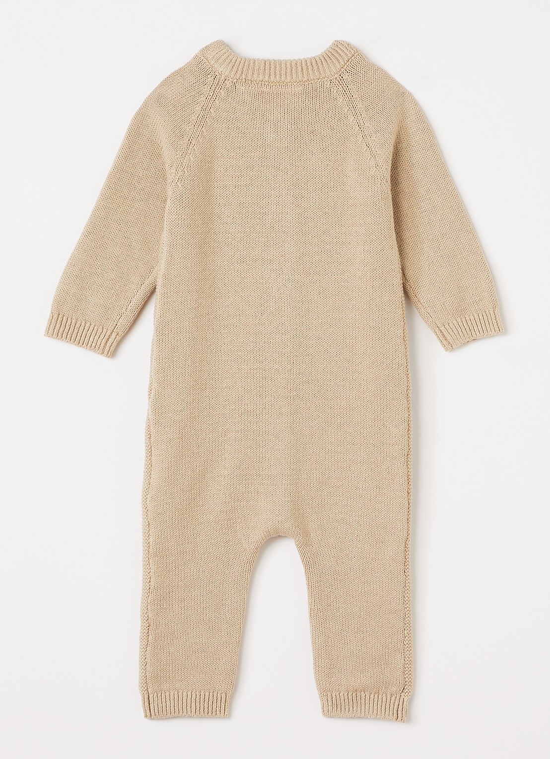 Lil 'Atelier NBNLaguna grofgebreid babypak met opengewerkt dessin - voorkant 2 wit