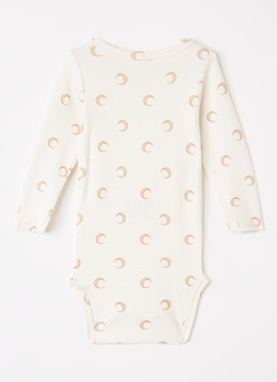 Lil 'Atelier NBNLayo Kim romper met print - voorkant 2 gebroken wit