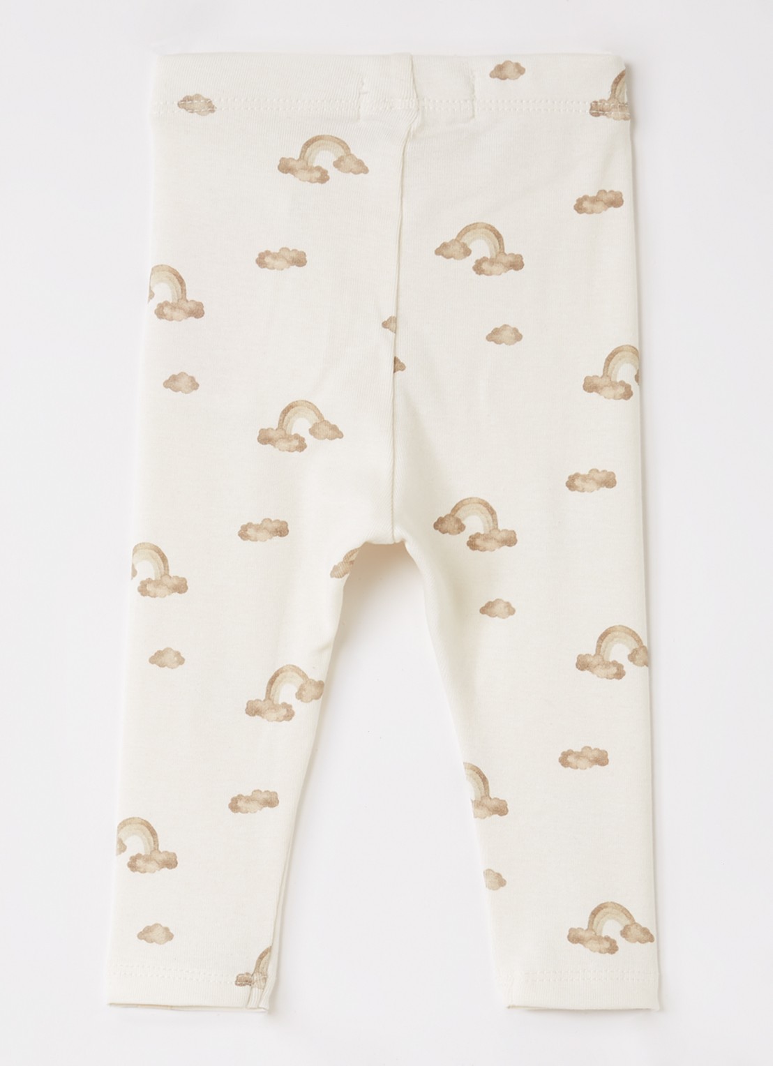 Lil 'Atelier Nbnlayo legging met print - voorkant 3 gebroken wit