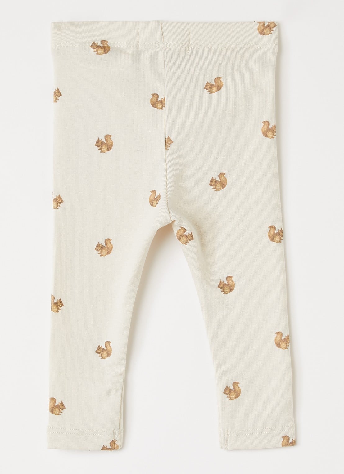 Lil 'Atelier Nbnlayo legging met print - voorkant 2 gebroken wit
