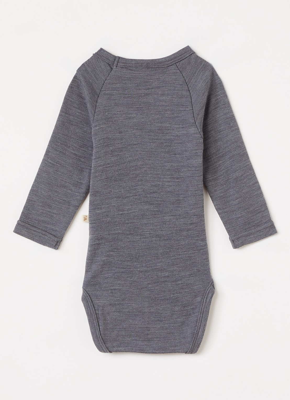 Lil 'Atelier NBNNester romper van merinowol - voorkant 2 grijs