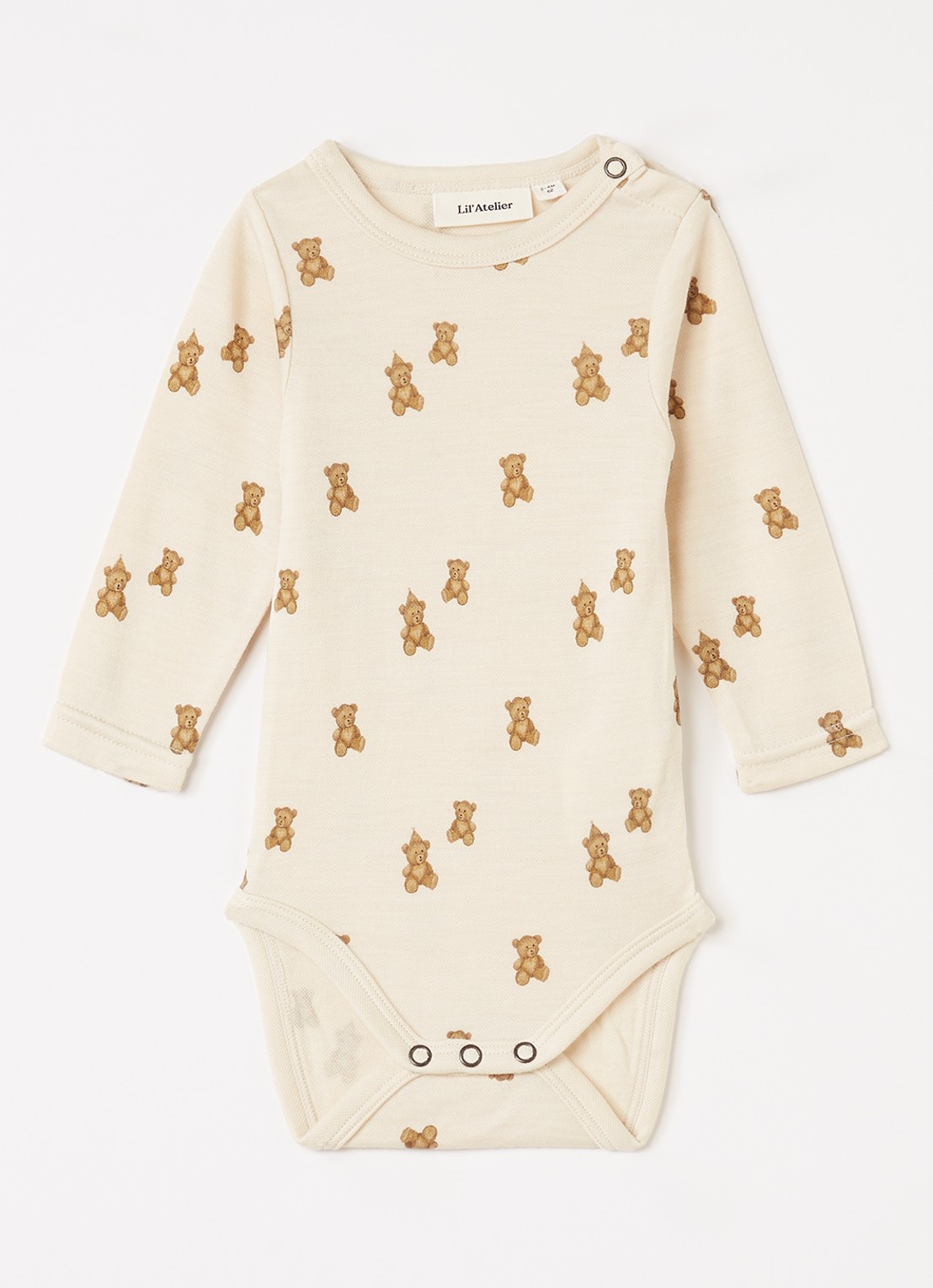 Lil 'Atelier NBNNilo romper met print - voorkant creme