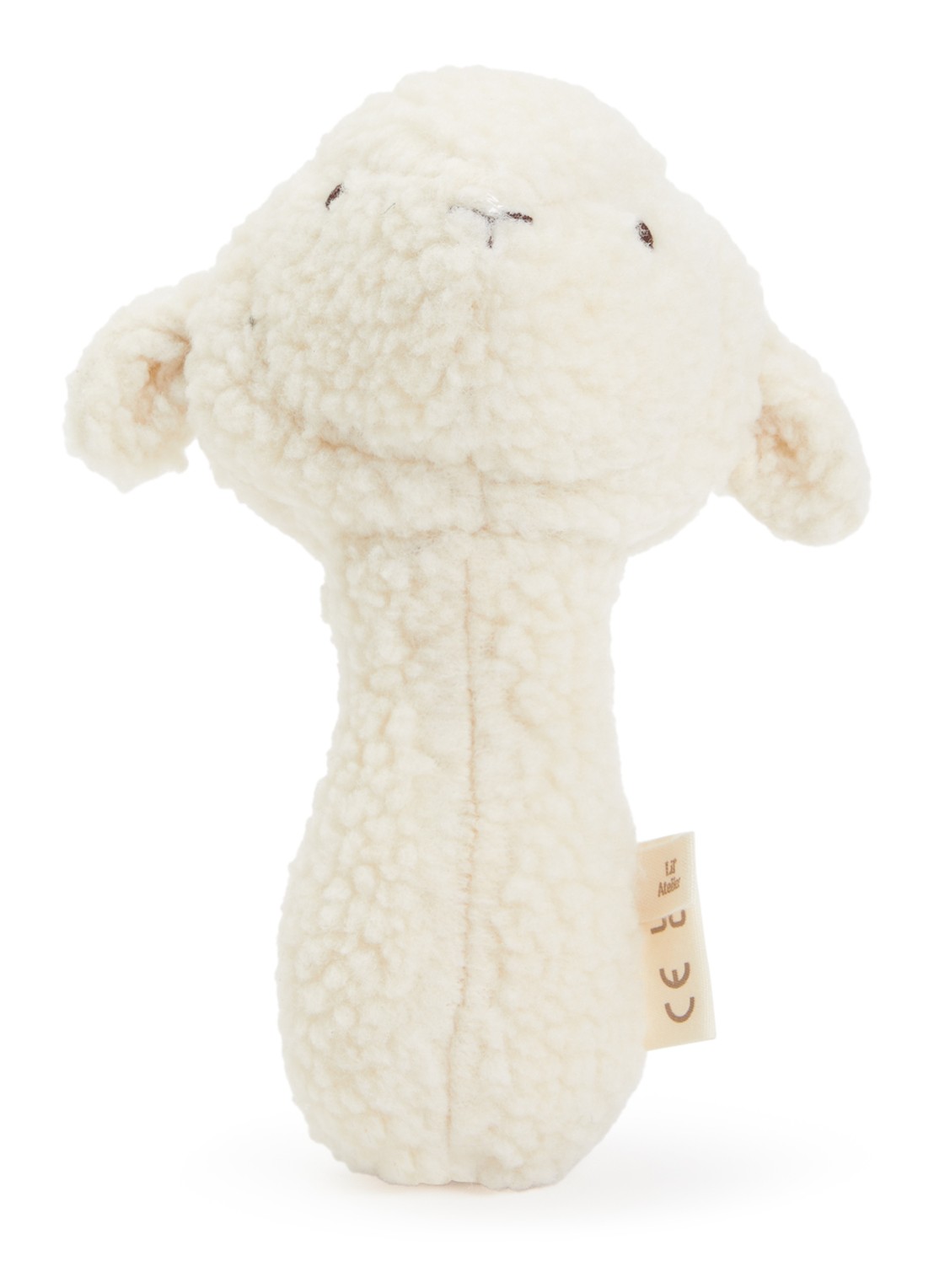 Lil 'Atelier NBNNoa schaap rammelaar 17 cm - voorkant ivoor
