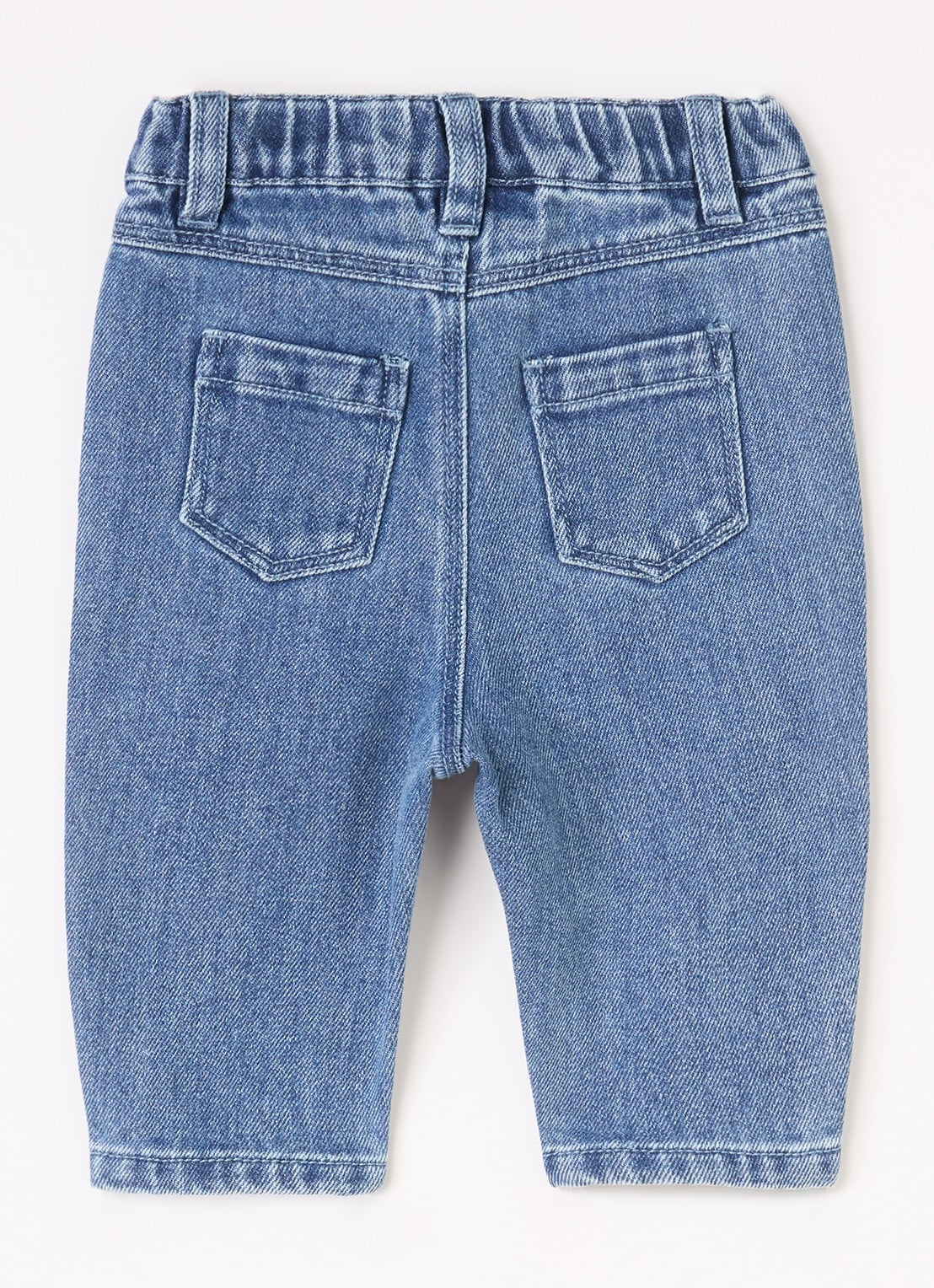 Lil 'Atelier NBNObello loose fit jeans met medium wassing - voorkant 2 indigo