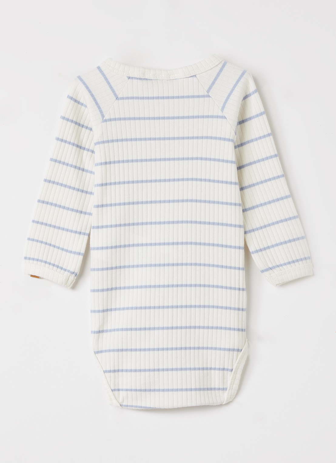 Lil 'Atelier NMBKail romper met streepprint - voorkant 2 gebroken wit