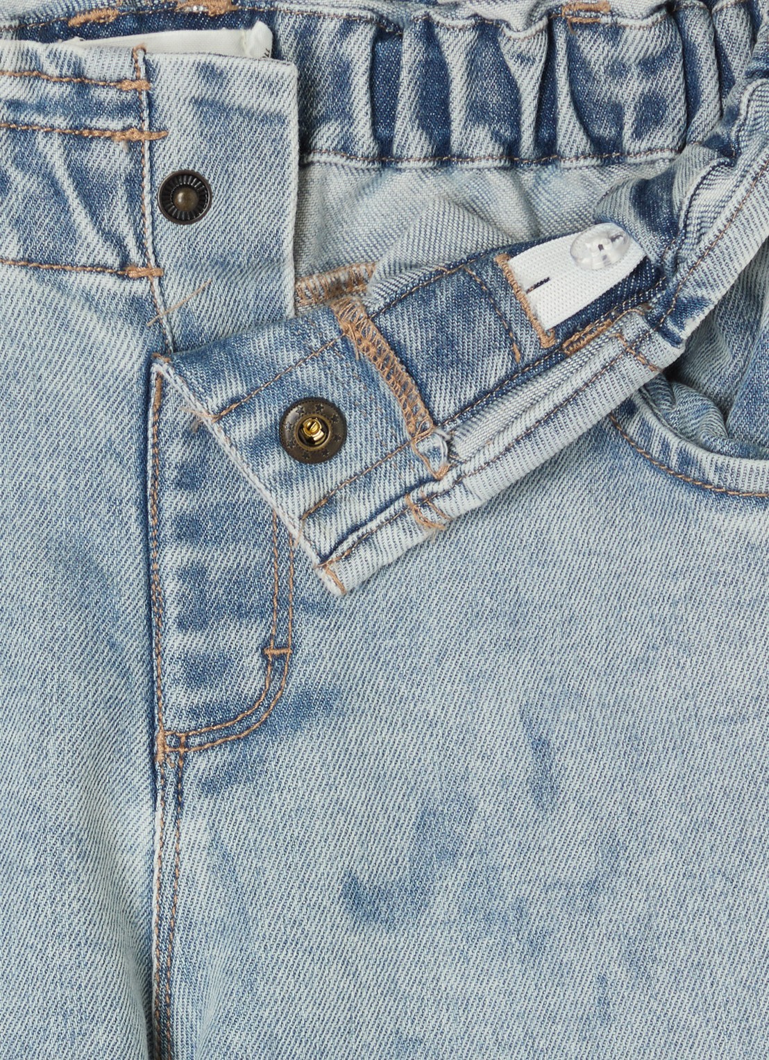 Lil 'Atelier NMFDarlee loose fit jeans in  katoenblend - detail 3 indigo