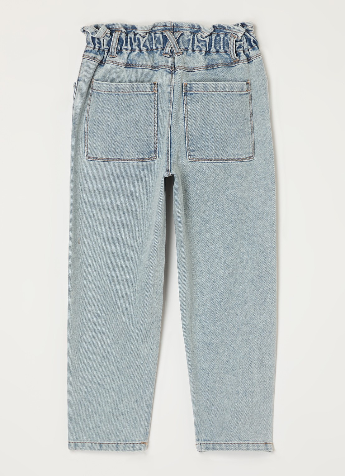 Lil 'Atelier NMFDarlee loose fit jeans in  katoenblend - voorkant 2 indigo