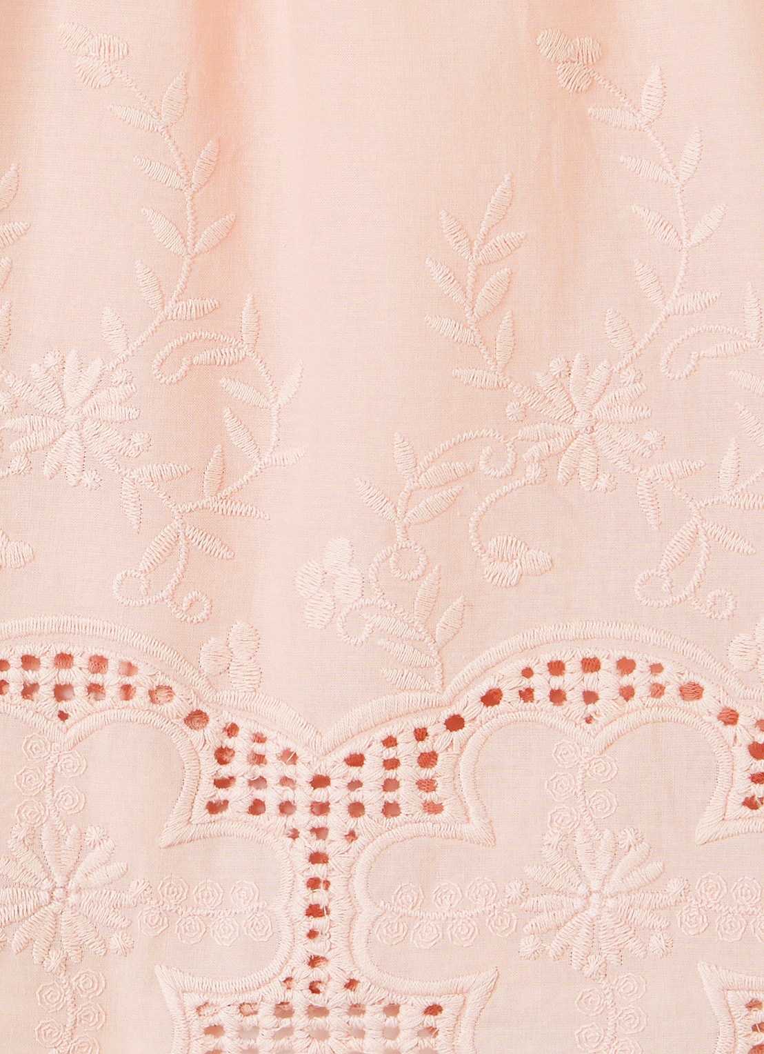 Lil 'Atelier NMFDayna top met bloemborduring - detail 2 zalmroze