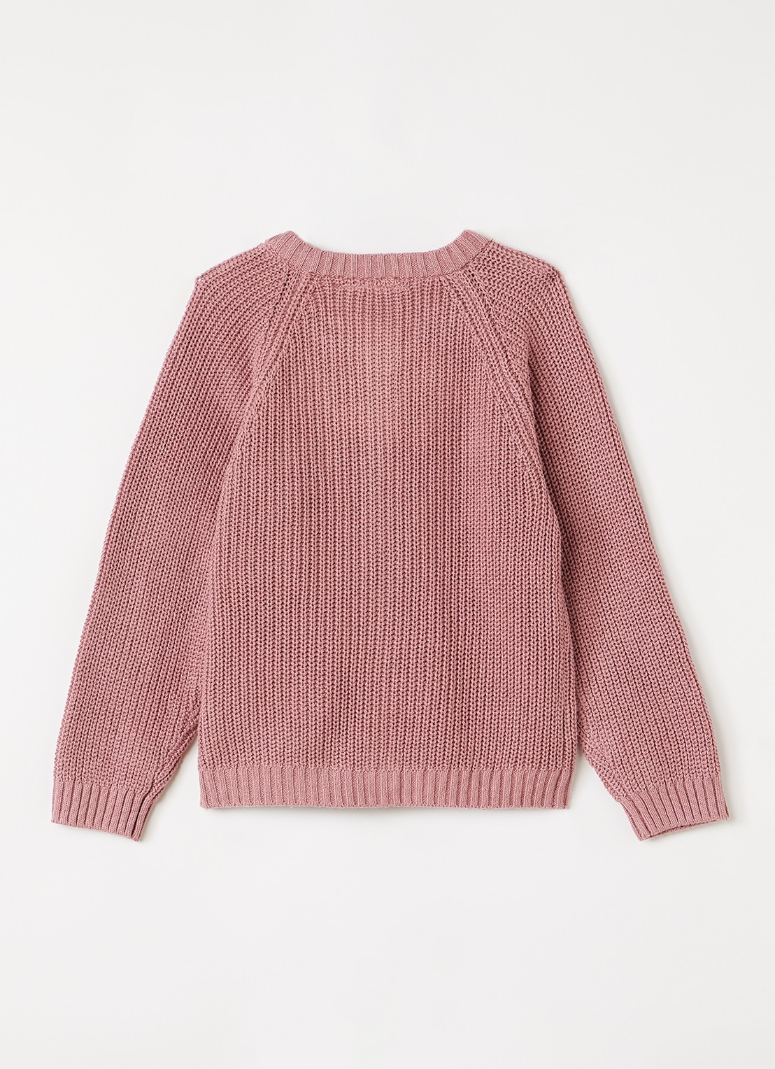 Lil 'Atelier NMFEmlen grofgebreid vest - achterkant 3 roze
