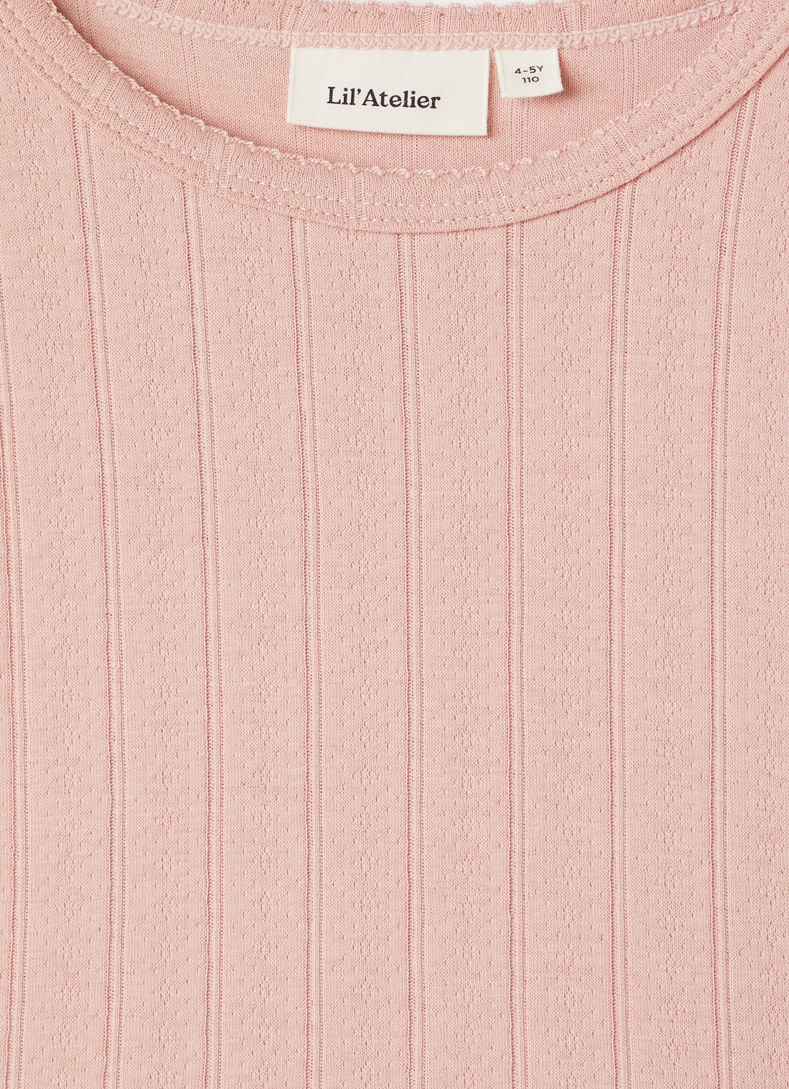 Lil 'Atelier NMFFalina jurk - detail zalmroze