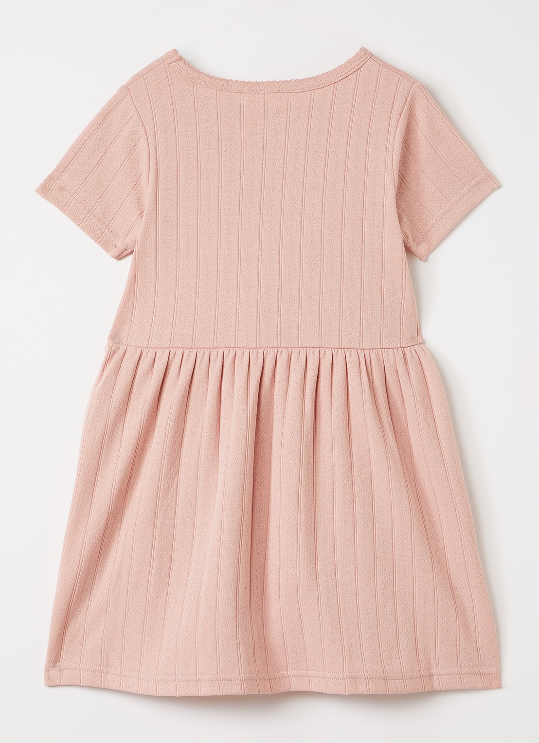 Lil 'Atelier NMFFalina jurk - voorkant 3 zalmroze