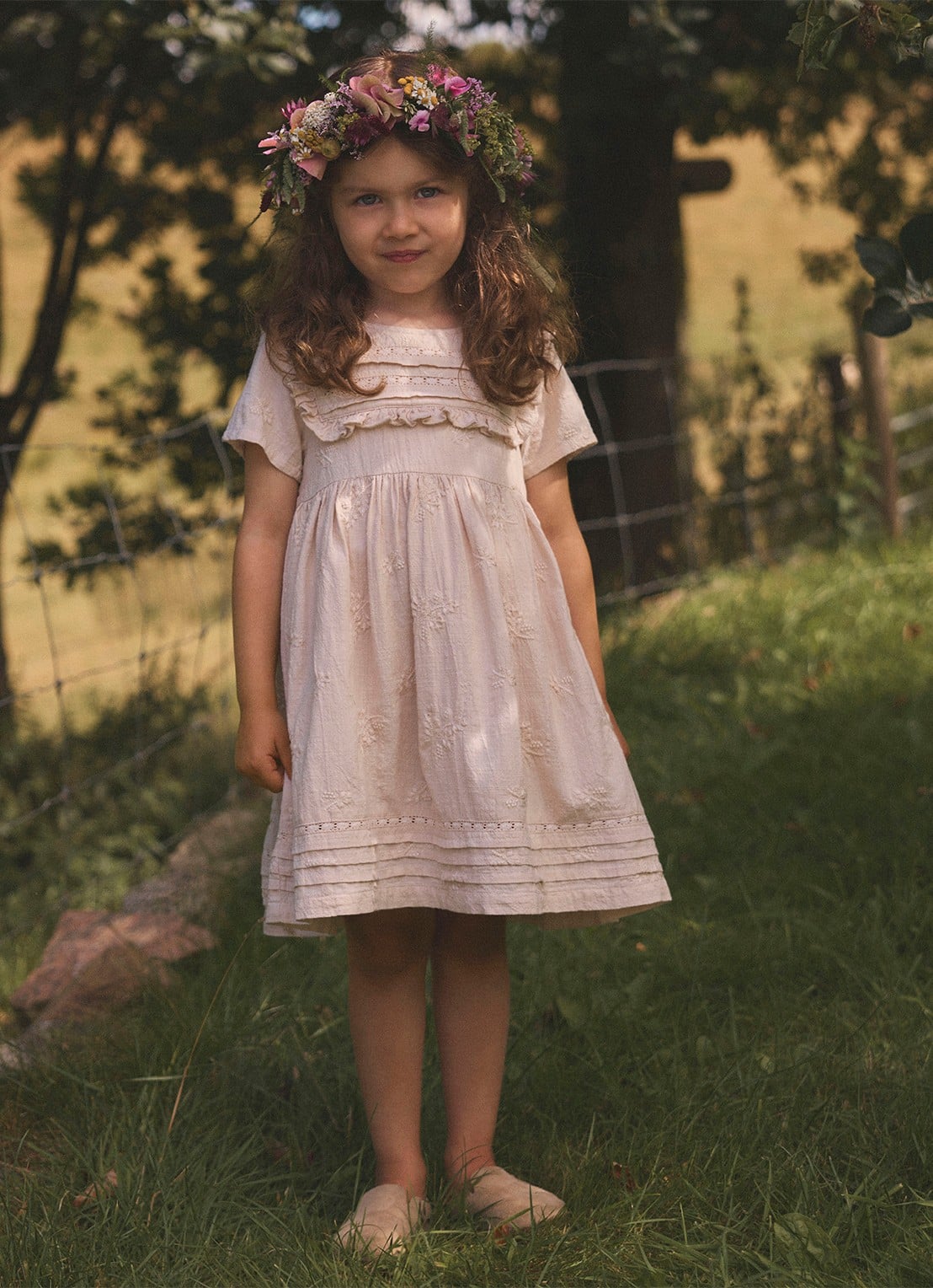 Lil 'Atelier NMFFeronia tuniekjurk  - voorkant 3 creme