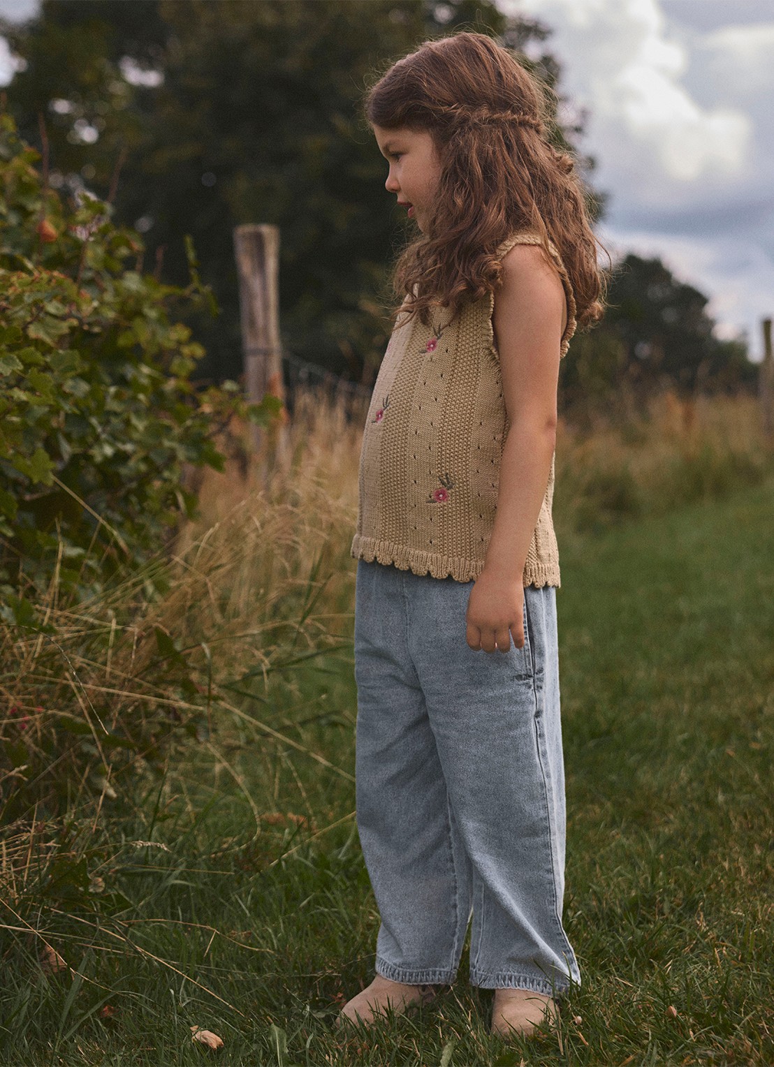 Lil 'Atelier NMFFunda loose fit jeans - voorkant 4 indigo