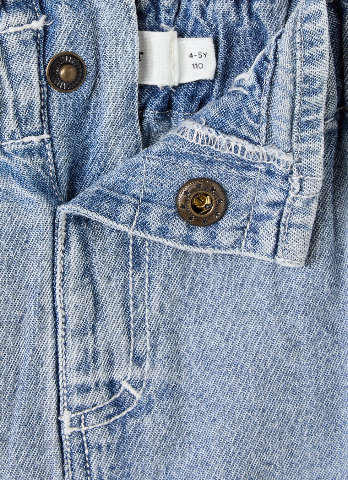 Lil 'Atelier NMFFunda mini spijkerrok - detail indigo