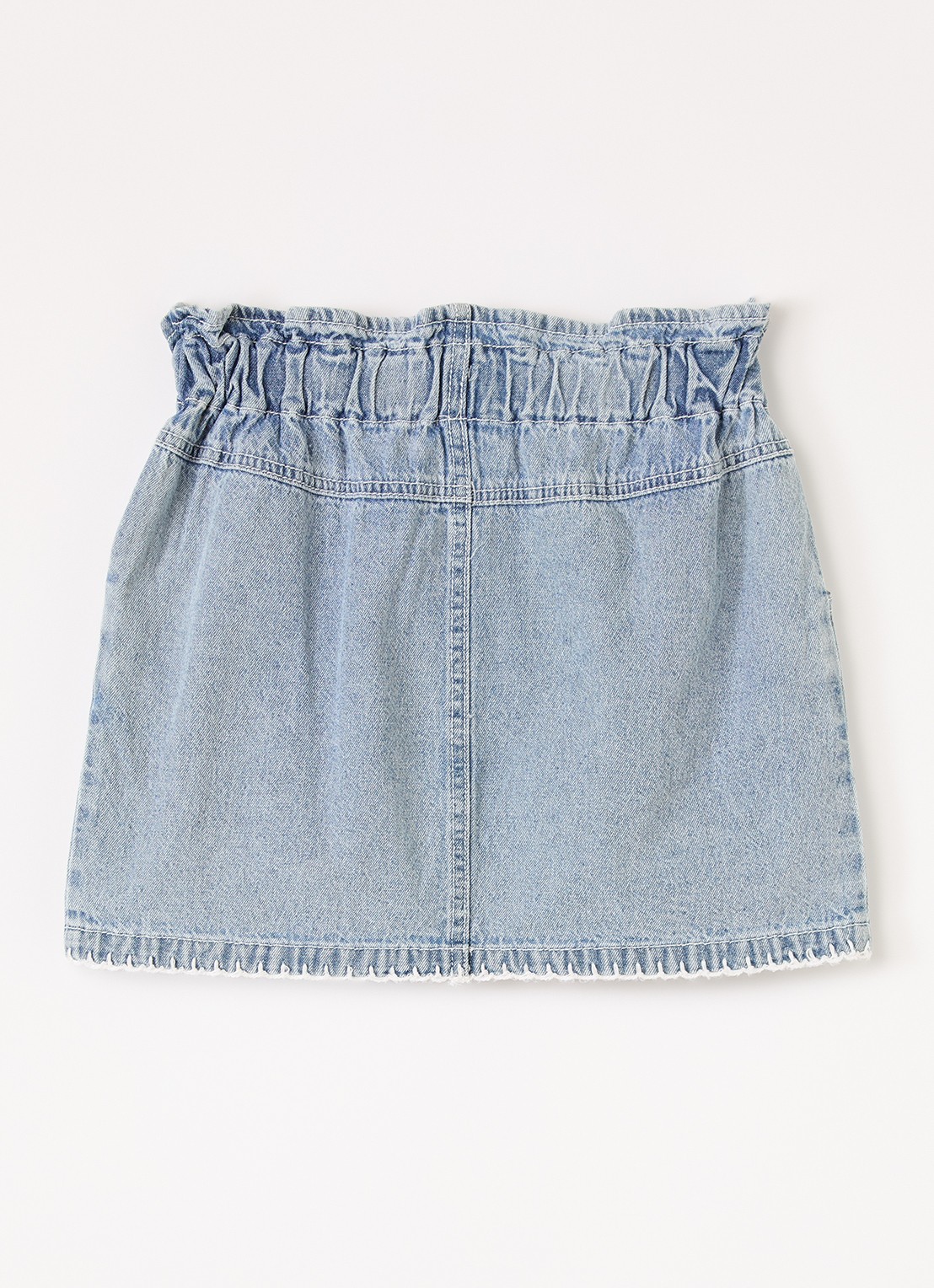 Lil 'Atelier NMFFunda mini spijkerrok - voorkant 3 indigo