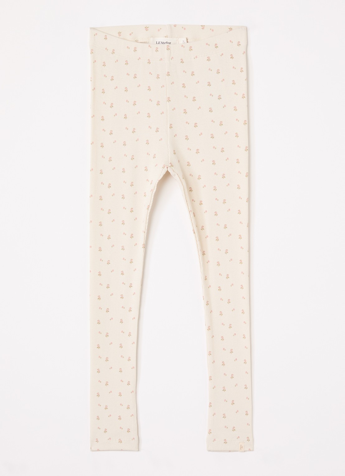 Lil 'Atelier NMFGago legging met print - voorkant creme