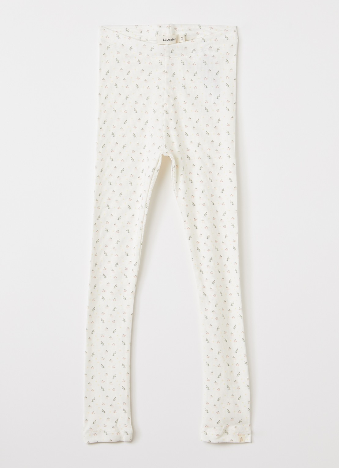 Lil 'Atelier NMFGago legging met print - voorkant gebroken wit
