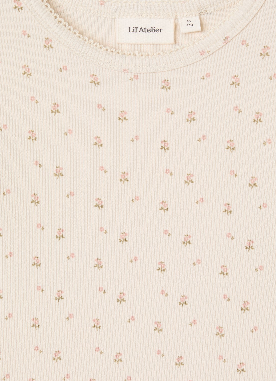 Lil 'Atelier NMFGago longsleeve met print - detail creme