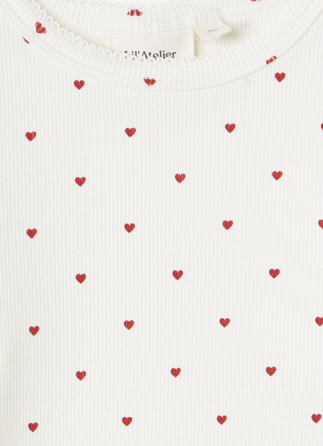 Lil 'Atelier NMFGago longsleeve met print - detail 3 gebroken wit