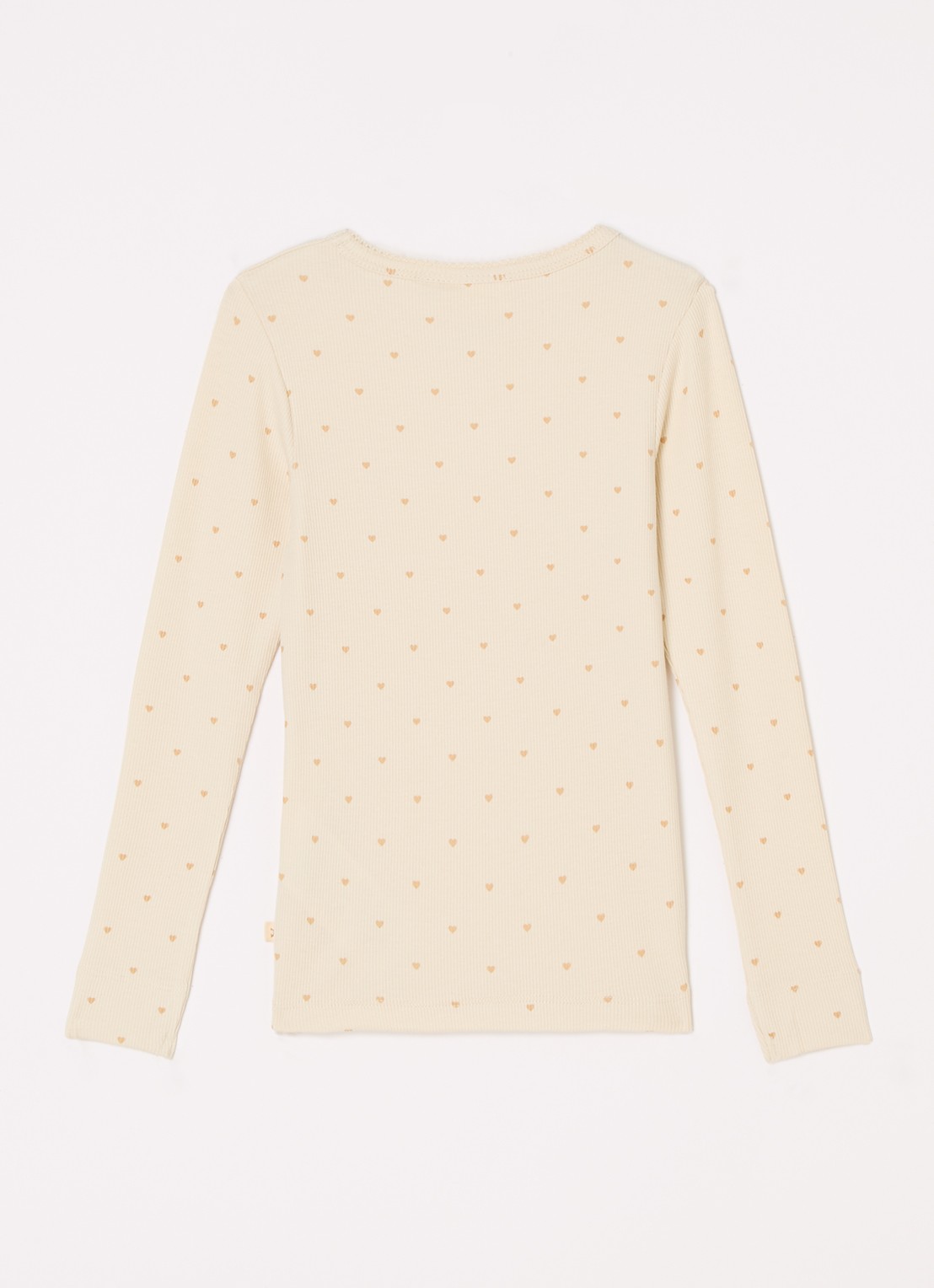 Lil 'Atelier NMFGago ribgebreide longsleeve  - voorkant 3 vanillegeel