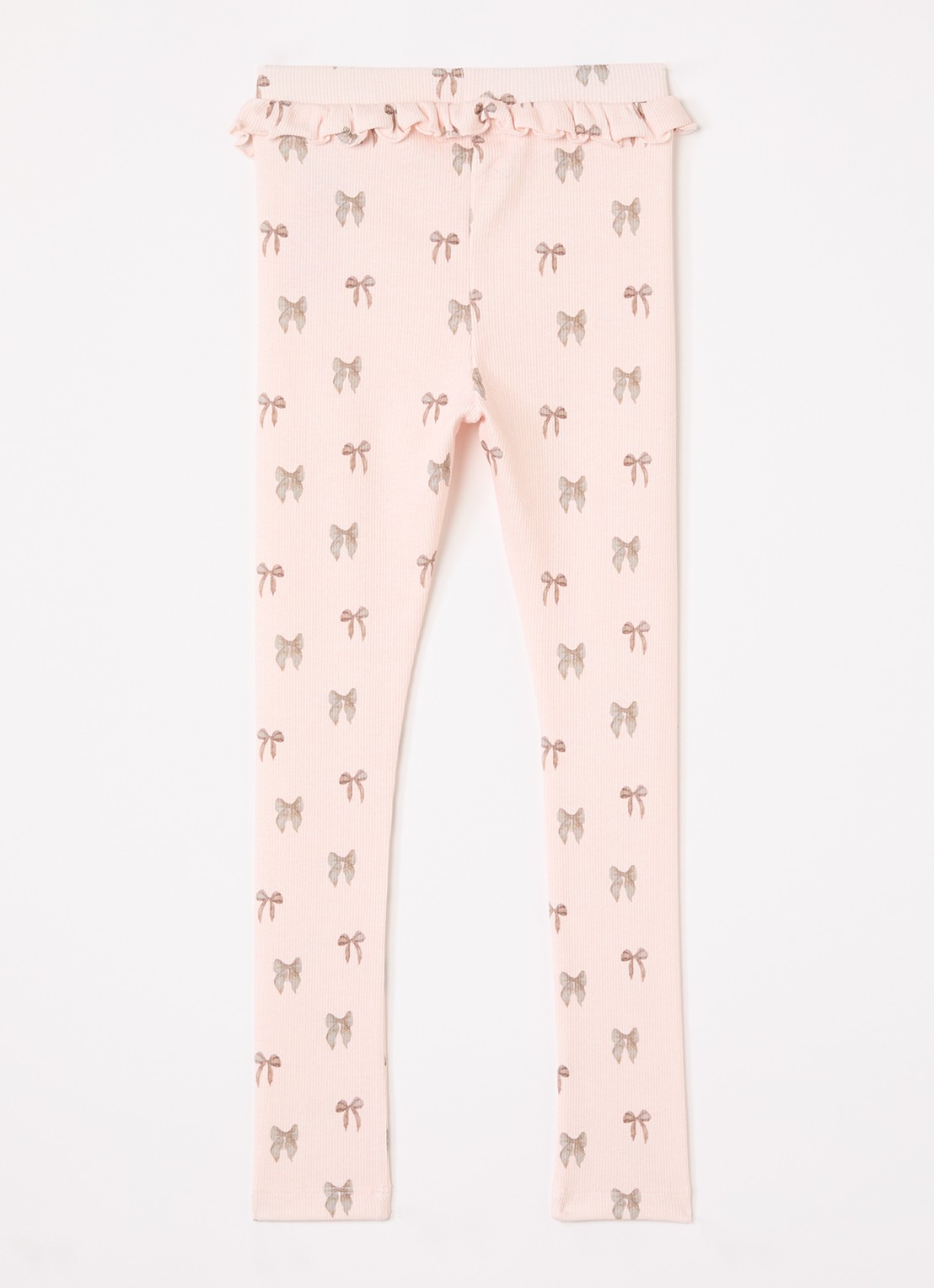 Lil 'Atelier NMFGavo legging met print - voorkant 2 lichtroze