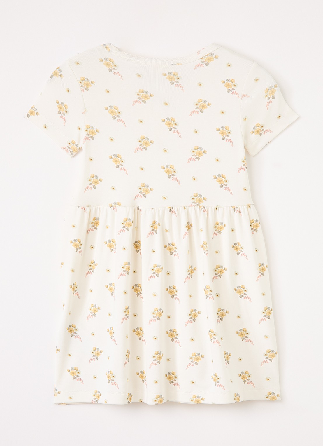 Lil 'Atelier NMFGayo tuniekjurk met bloemenprint - voorkant 2 gebroken wit