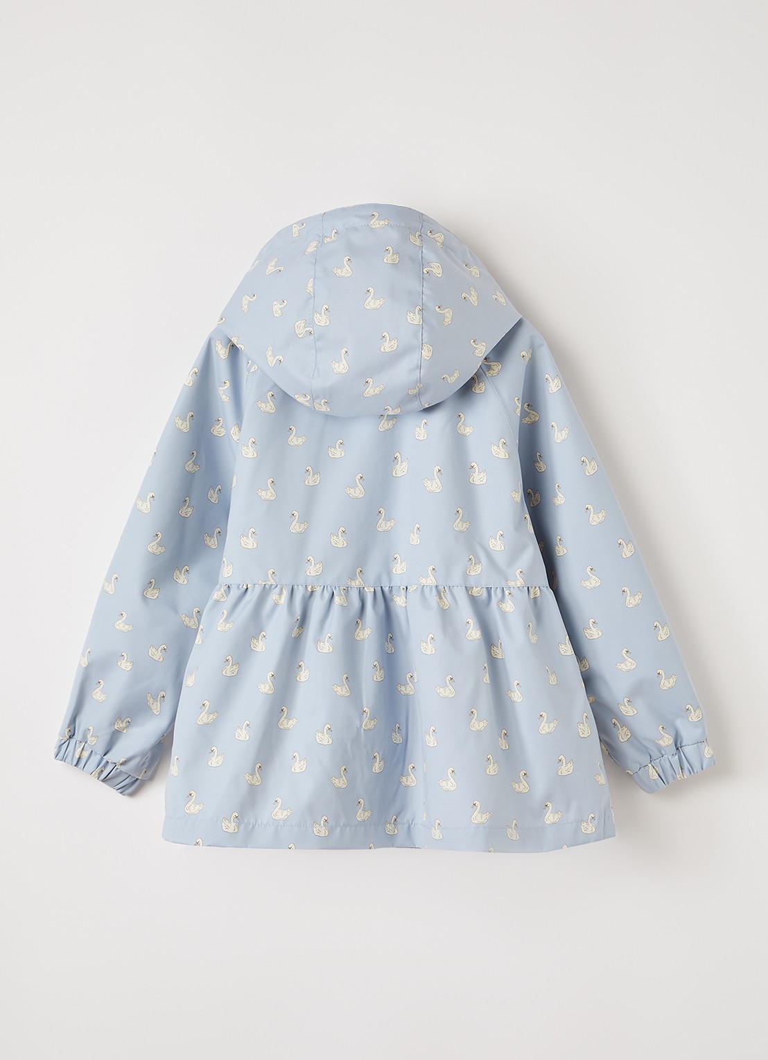 Lil 'Atelier NMFGudrun regenjas met print - achterkant 5 lichtblauw
