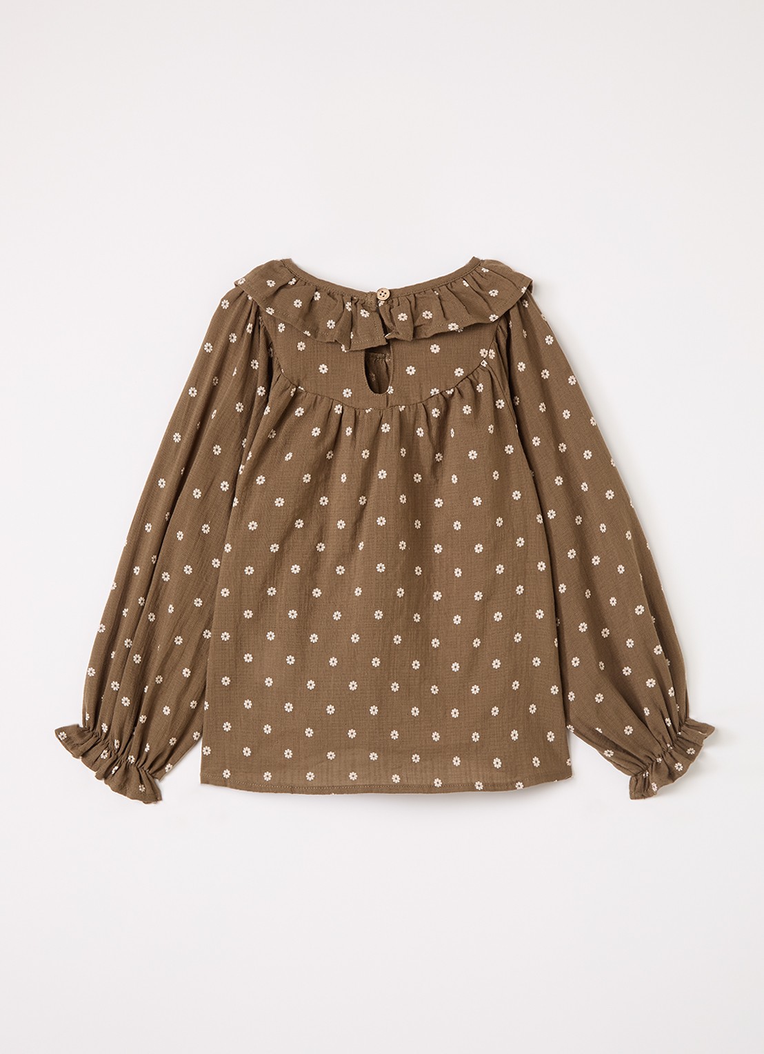 Lil 'Atelier NMFHulla top met print - voorkant 3 bruin